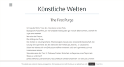 Desktop Screenshot of kuenstliche-welten.net